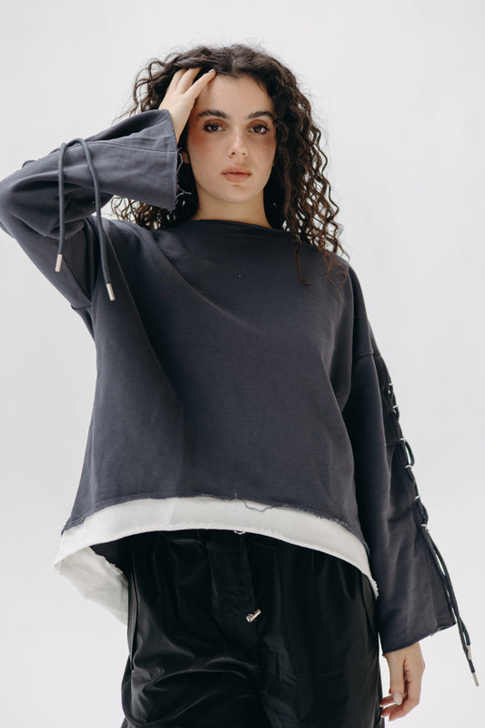 Rope Sweatshirt - Dark Grey