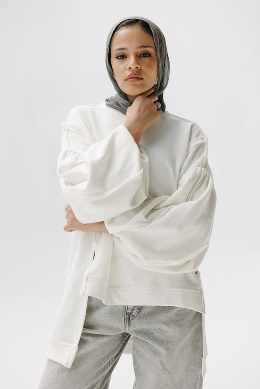 Puffy Sweatshirt - OFFWHITE