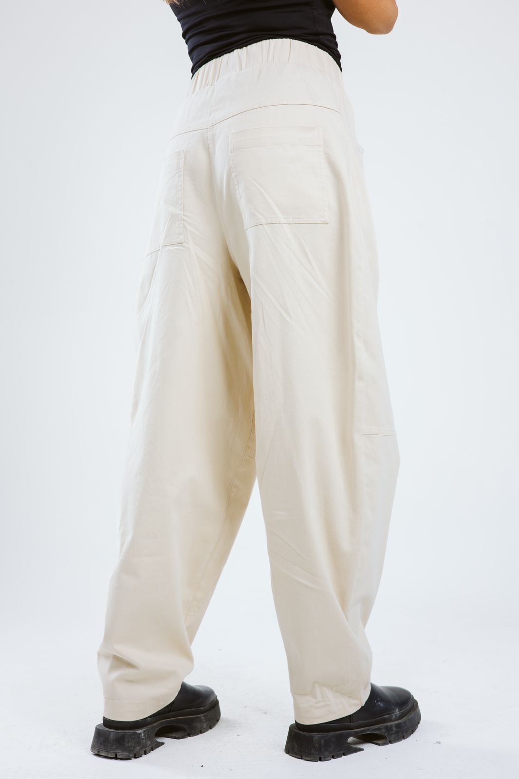 Autumn momfit PANTS - Beige