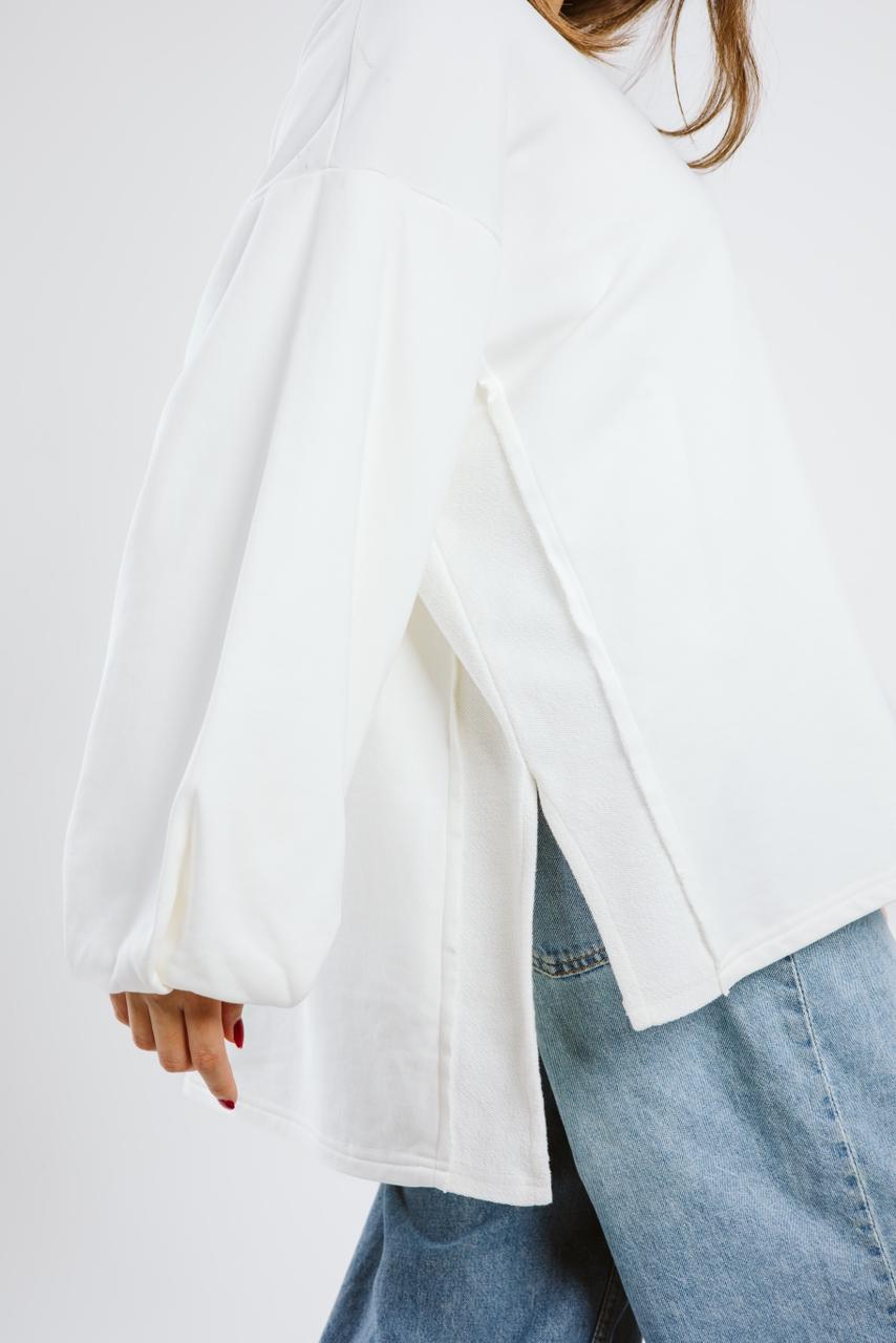 Puffy Sweatshirt - White